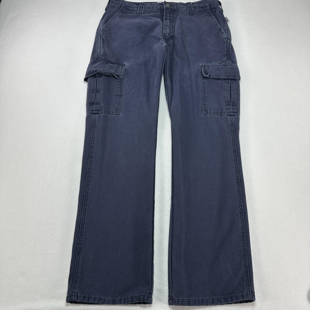 Tyndale Pants Womens 8 Blue Cargo Flame Resistant Work Twill USA FR Arc Rated